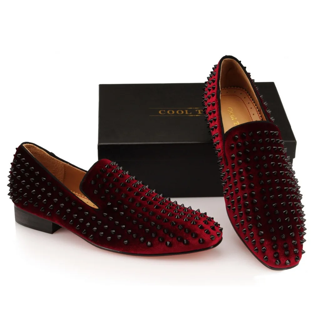 Haute Pic Velours Mocassins Slip De Hommes La Rouge Vin Plat Robe Fond Mariage Main Puces Sur Qualité Cool Tiro À Chaussures q14twvT