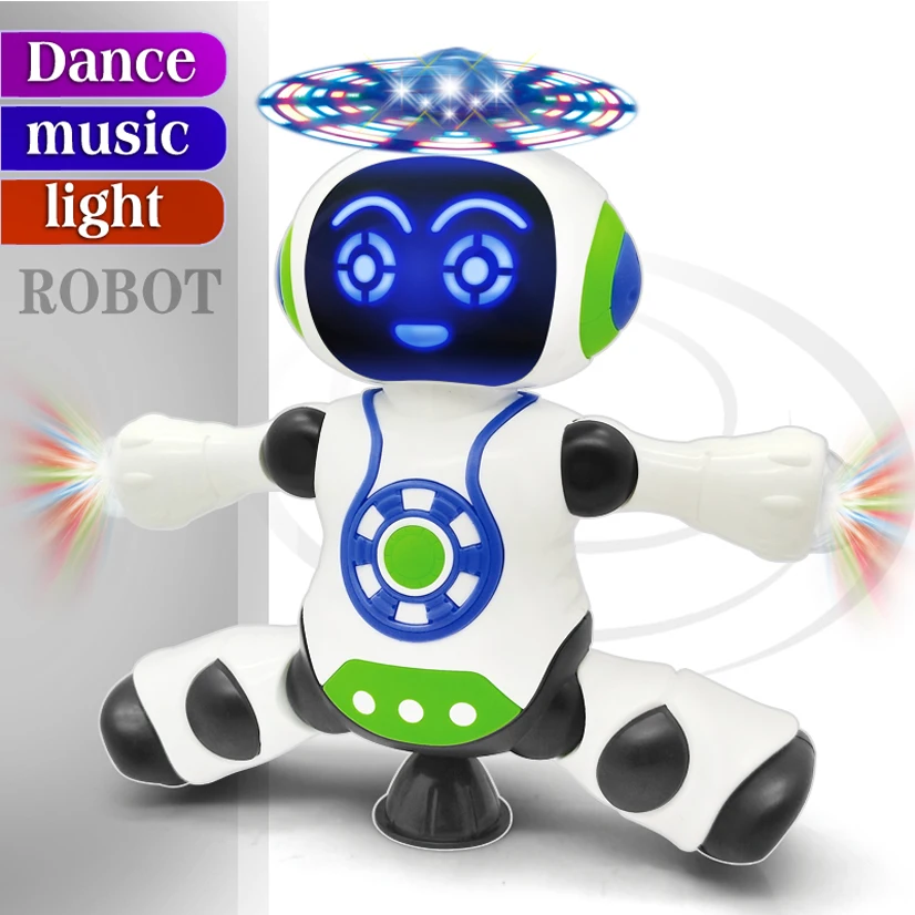 

YIJUN 23cm Robot Dancing Gesture Action Figure Electric Robot Toy for Boys Children Kids Birthday Gift Present