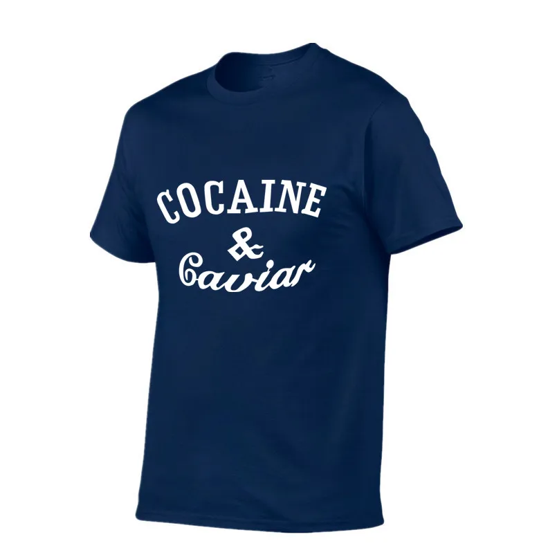 

2018 new brand clothing cocaines caviar Women/men cotton short-sleeved T-shirt fashion casual man new design summer tops tee