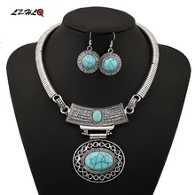 LZHLQ модное ожерелье Золото Серебро Colar винтажный богемский этнический чокер Макси массивное ожерелье женское ювелирное изделие