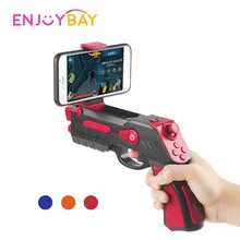 Enjoybay AR Gun Outdoor Toy 4D Remote Sensing Game Gamepad Bluetooth Smart Pistol w/ Phone Holder Games Gun Toys for Android ios Enjoybay AR Gun Outdoor Toy 4D Remote Sensing Game Gamepad Bluetooth Smart Pistol w/ Phone Holder Games Gun Toys for Android ios