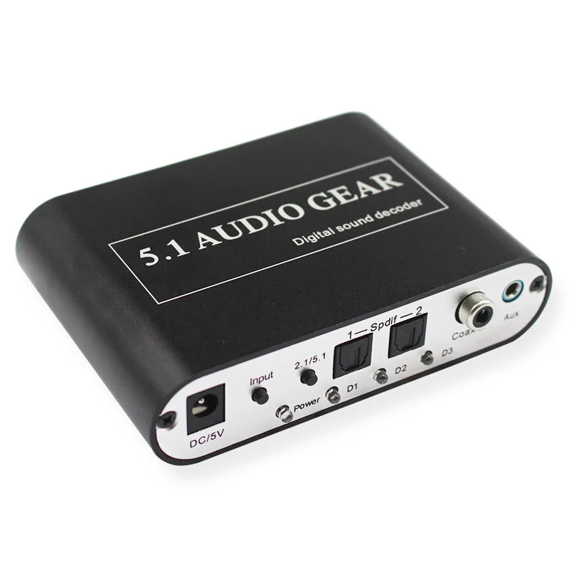 bilder für 5,1 Audio Decoder konverter Digital Analog Decoder Spdif Coaxial RCA Unterstützung DTS/AC3/Dolby für HD Spieler/DVD/XBOX360 bilder für 5,1 Audio Decoder konverter Digital Analog Decoder Spdif Coaxial RCA Unterstützung DTS/AC3/Dolby für HD Spieler/DVD/XBOX360