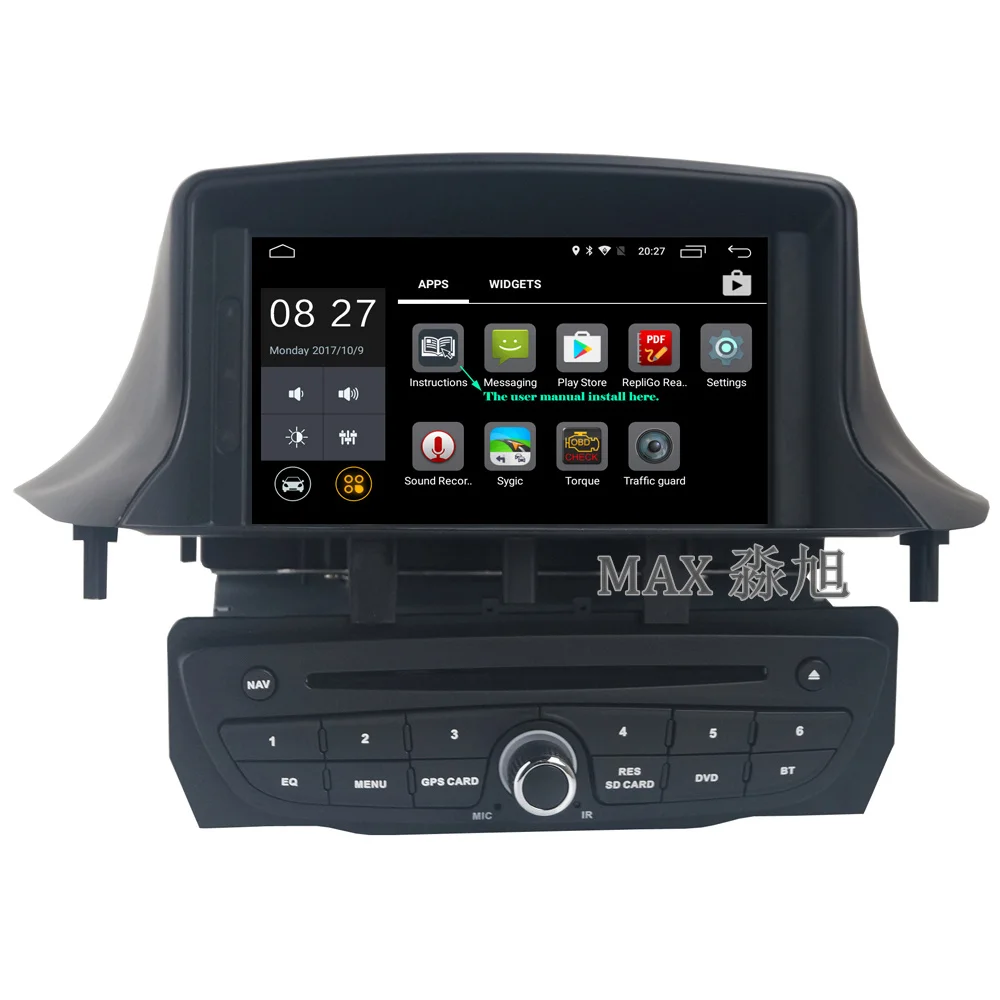 Perfect MAX 2G RAM gps navigation Car DVD Player for Renault Megane 3 Fluence 2009-2015 with Car Radio stereo BT swc map 4G WIFI 2