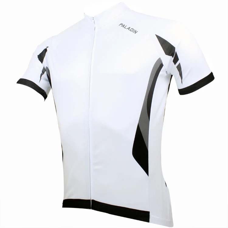 Free shipping Men's White Cycling Jerseys Short Sleeve Bike Clothing