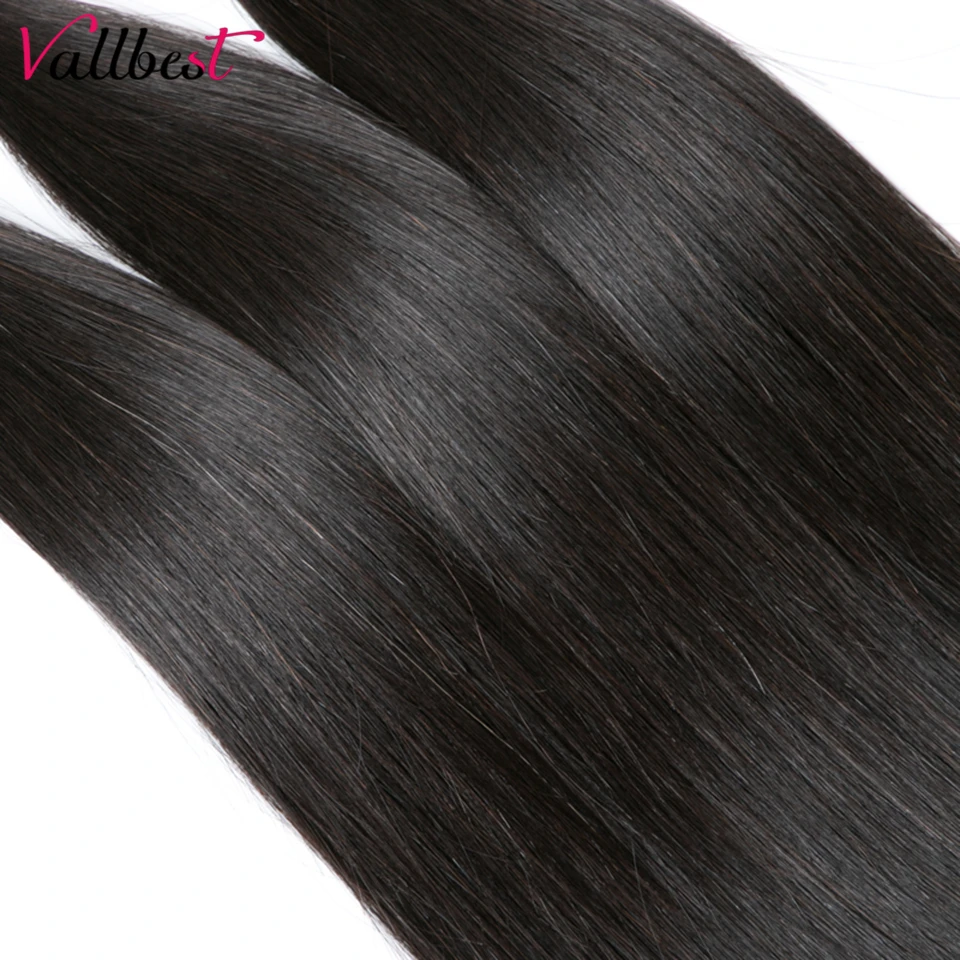 Vallbest малазийские прямые волосы плетение человеческих волос пучки 1/3 пучки предложения remy наращивание волос Jet черный и натуральный черный