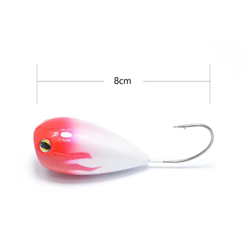 Free Shipping 8cm_13g Croatian EGG Artificial Bait Wobbler Bauble Easy Shiner Fishing Lure Minnow Popper Single Hook YU012