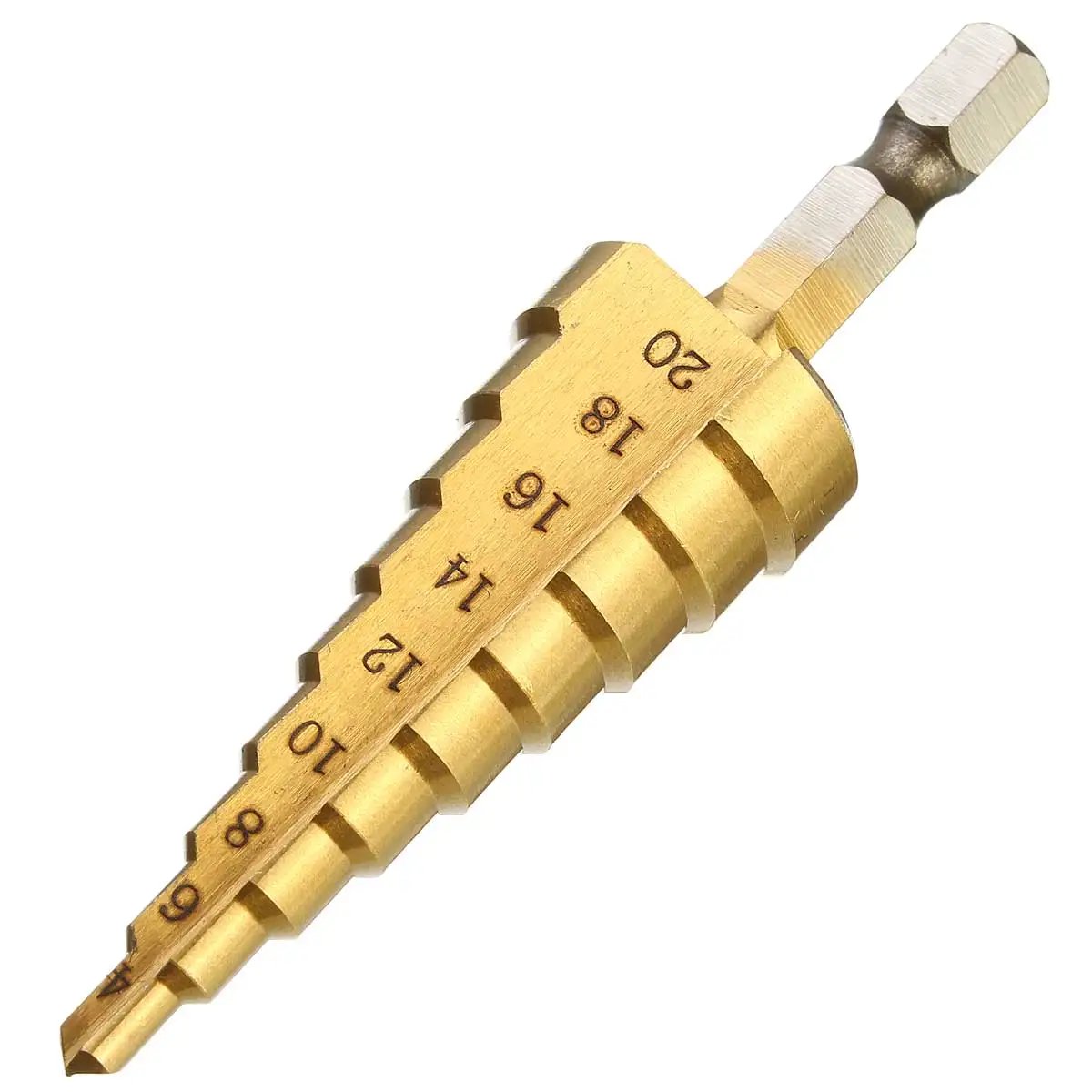 Drillpro 1 шт. ступенчатые титановые сверла HSS для дерева 4 12 мм 20 32 металлические