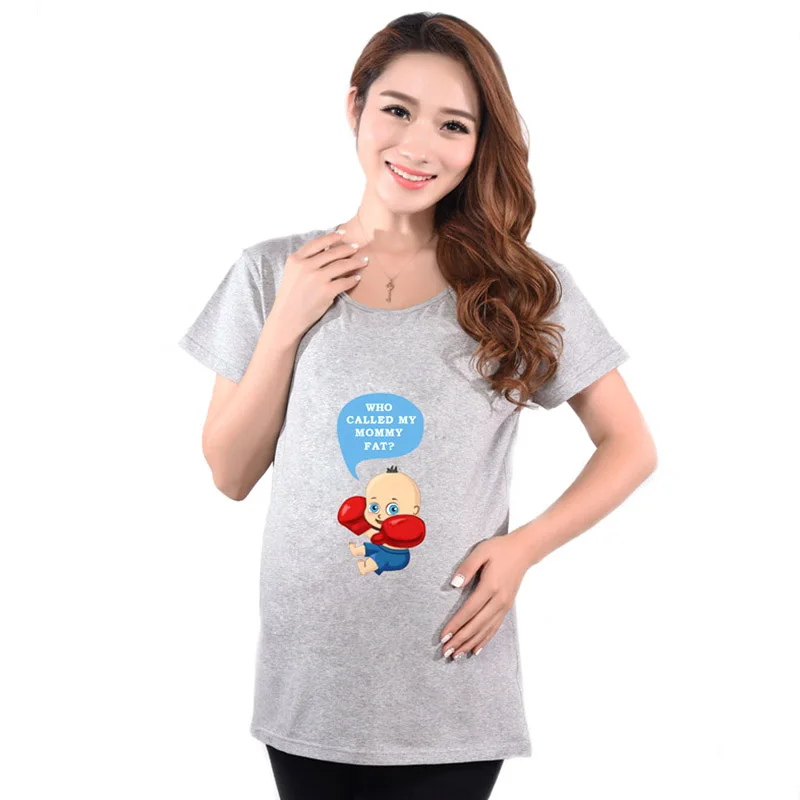 Image Brand Maternity T Shirts Casual Pregnancy Maternity Clothes Baby Peeking Out Funny Maternity Shirts  For Pregnant Woman Tees