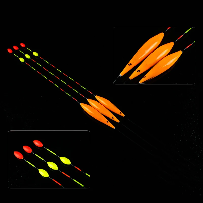 3 шт./лот поплавок набор буй поплавок помеченный жирный хвост ель дерево поплавок палка поплавок рыболовные снасти аксессуары