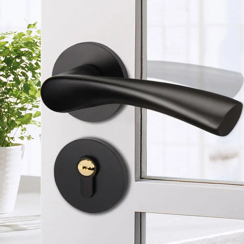 

Aluminum alloy Door Lock Split lock door knobs for interior Door locks mute Anti-theft bedroom DOOR Lock for room door handles