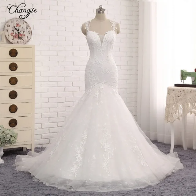 vestidos de novia corte sirena aliexpress – vestidos baratos