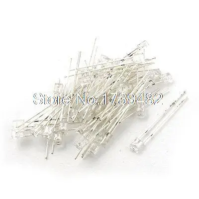 

40 Pcs 2Pins 2x3x4mm Super Bright Green LED Lamp Light Emitting Diodes DC 2.5-3V