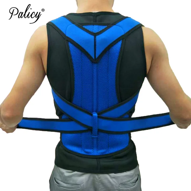 Palicy Back Posture Corrector Shoulder Lumbar Brace Spine Support Belt Adjustable Adult Correction Body Shaper For Men Women
