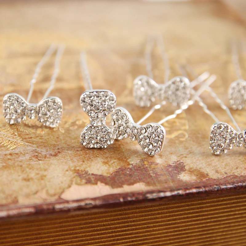 

2pcs Bridesmaid Hair Clips Women Hair Accessories Wedding Hair Pins Simulated Bridal Hairpins