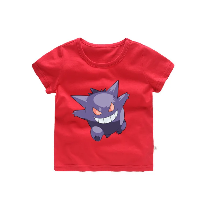 От 2 до 12 лет дети Gengar футболка для маленьких девочек Летнее платье с героями