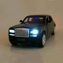 1:32 шкала Rolls Royce сплав литой под давлением металлический автомобиль-модель звуковой светильник Вытяните назад SUV 6 дверей можно открыть автомобиль-коллекция