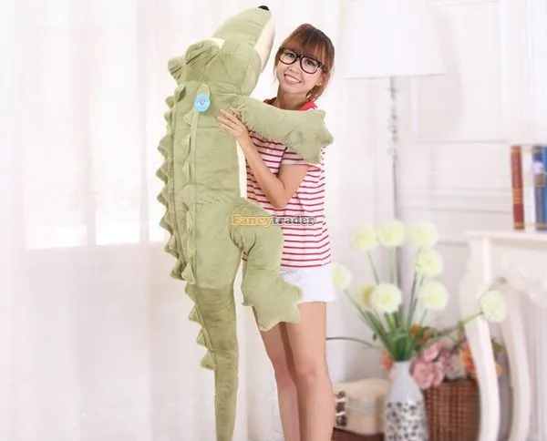 Fancytrader 2014 New Arrival 59'' 150cm Giant Stuffed Cute Huge Alligator Crocodile Toy, Free Shipping FT50080(2)