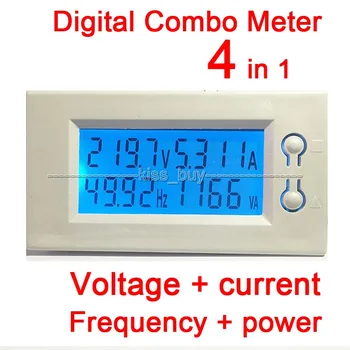 

AC 220v 380v 100A LCD Voltage current power Frequency Digital Combo Panel Meter