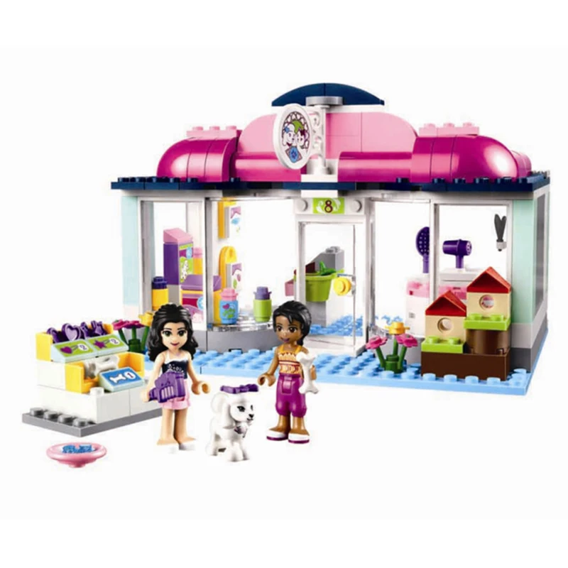 

Friends Series Heartlake Pet Salon Mini Bricks 241Pcs Girls Building Blocks Set Toys For Children Compatible with Legoings