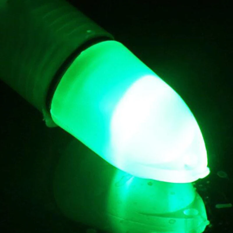 10 шт./лот зеленый Рыбалка Световой море Led рыболовные катушки Рыболовные колокол