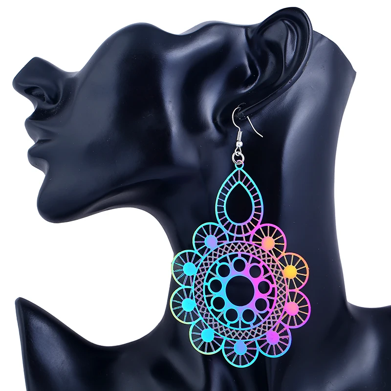 

LZHLQ Drop Earrings Fashion Female Jewelry Color Metal Earrings