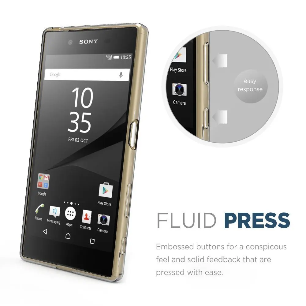 Чехол с полной защитой для Sony Xperia Z5 Compact z5 Premium прозрачный мягкий силиконовый