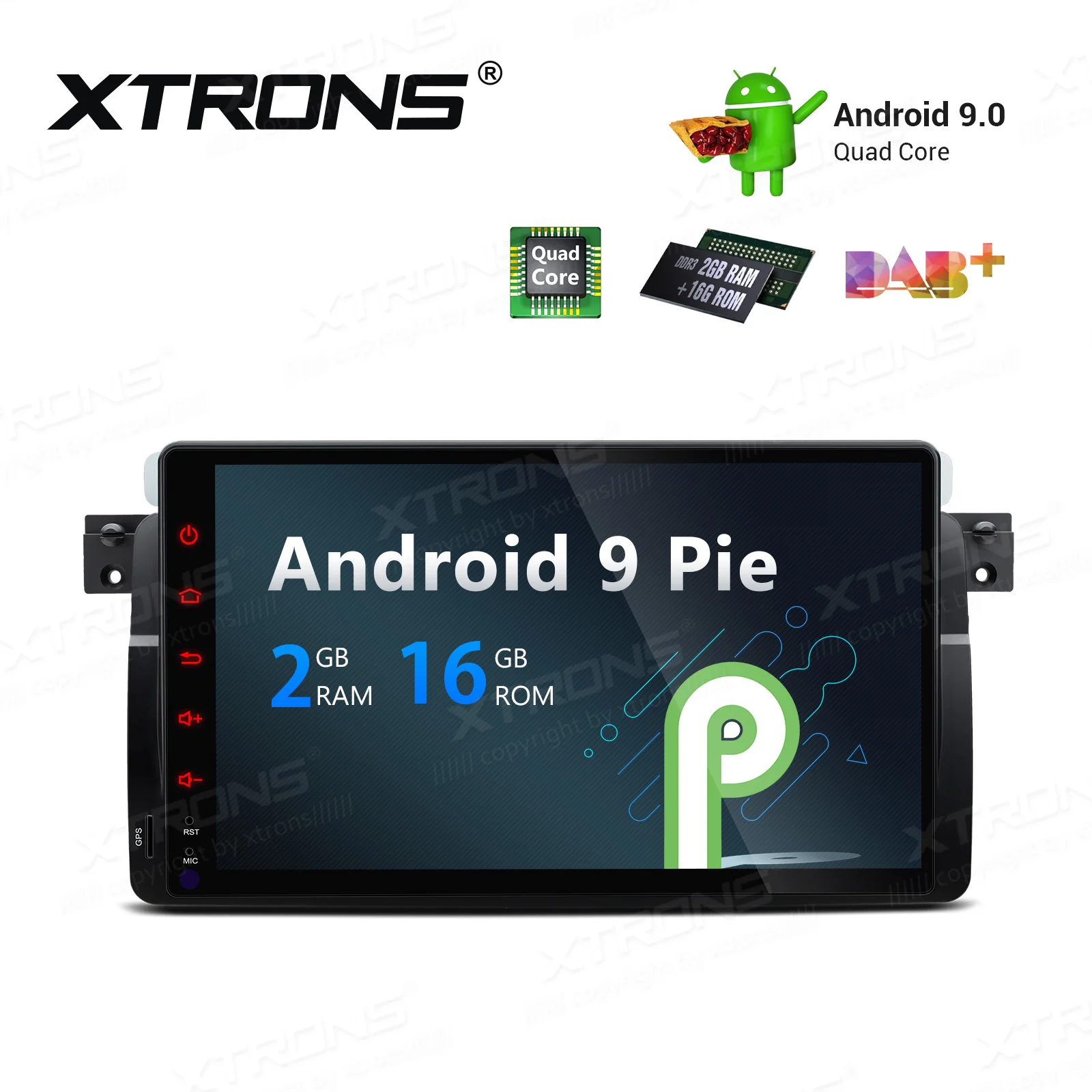 Sale 9" Android 9.0 Pie OS Car Multimedia GPS Radio for Rover 75 1999-2005 with Professional Plug-and-Play Design for Power and Radio 1