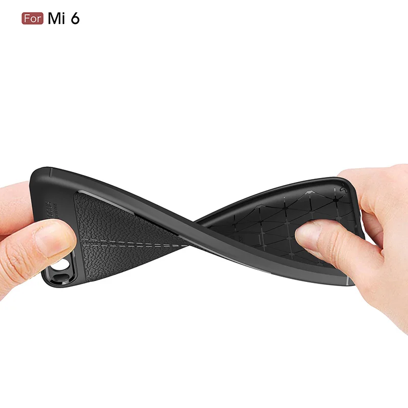 Litchi leather silicone case xiaomi mi6 (8)