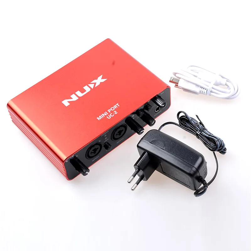 Nux UC 2 мини порт USB аудио гитарный интерфейс/бас или другие музыкальные