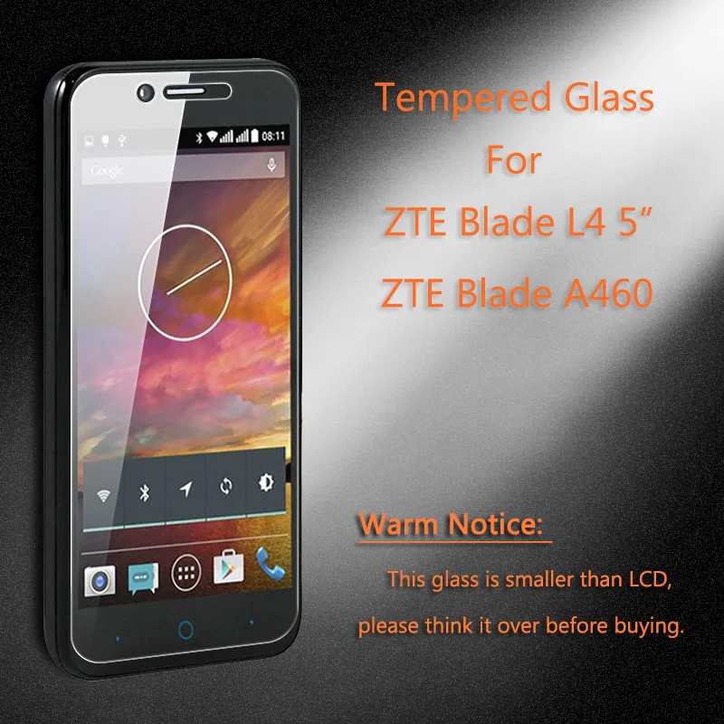 ZTE-1105_2_9H Explosion-proof Tempered Glass Film for ZTE Blade L4 A460