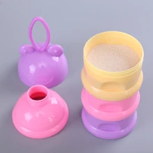 Съемная детская портативная молочная пудра цветная коробка для сухого молока Младенческая новорожденная трехслойная коробка для сухого молока