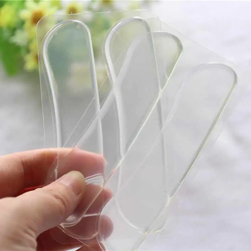 Vopregezi 3pair Silicone Insoles Orthopedic Mat for Heels Anti-Slip Gel Pad for Foot Care Heel Support Protector Cushion Pads