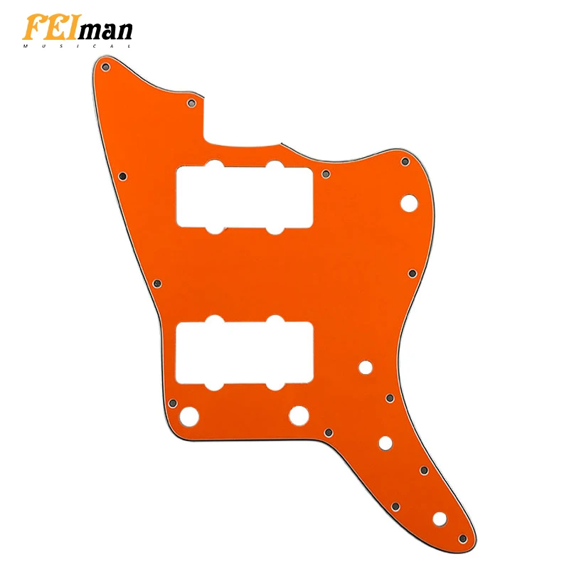 

Pleroo Guitar accessories pickguards suit for Jazzmaster guitar without upper control button and best quality for Replacement