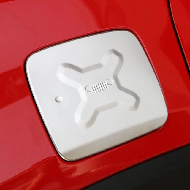 For Jeep Renegade 2014 2015 2016 Gas Fuel Tank Cap Filler Door Trims
