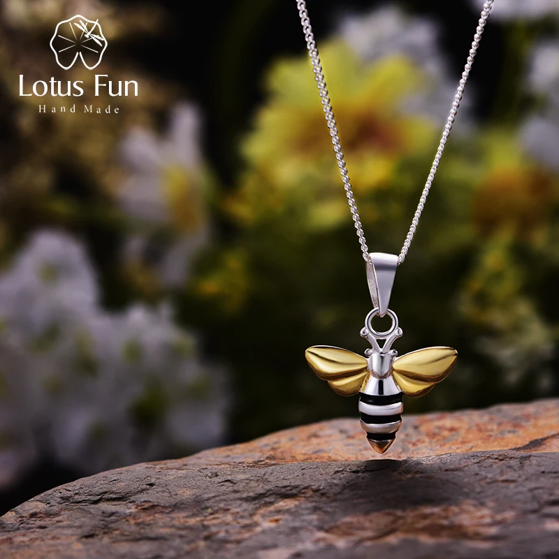 Lotus Fun Реальные Стерлингового Серебра 925 Ювелирных Украшений Ручной Работы