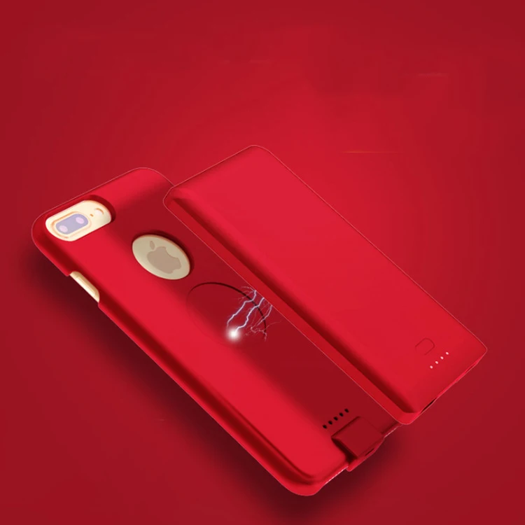 

4000 mAh Removable Battery Back Case for iphone X iphone 6 7 8 Plus 4.7 5.5inch Universal Design Case Magnet Portable Cover