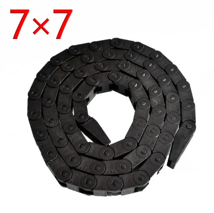 

! 1m(3.28ft) 7 x 7 mm Cable drag Chain Radius 15mm Wire Carrier 7*7 With End Fits