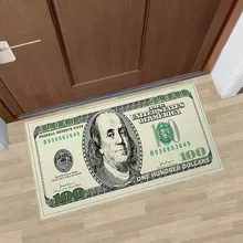Коврик для пола с сто доллар узор водопоглощение, Противоскользящий коврик коврики Hogard