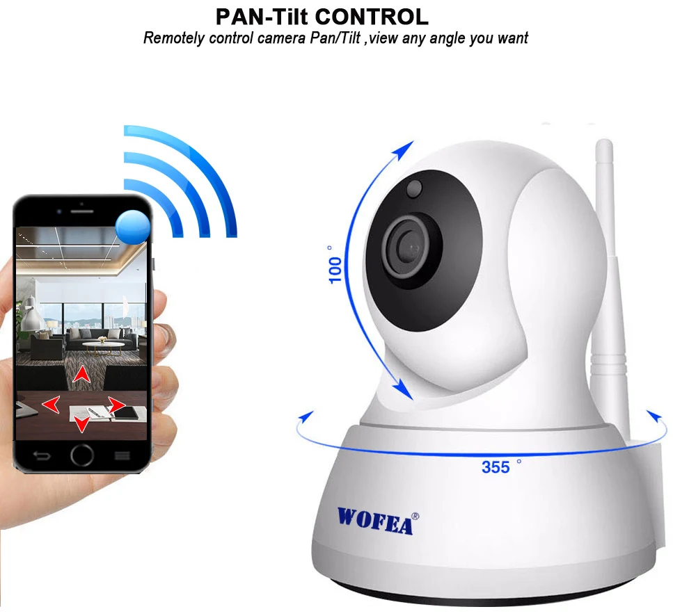 IP камера WOFEA беспроводная Wi Fi 1080P iCSee|monitor baby camera|monitor security camerasmonitor camera |
