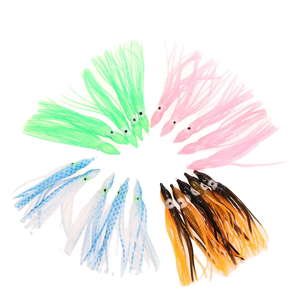 

50pcs 3.5 "/ 9 cm Soft Fishing Lures Set Lifelike Octopus Bait Artificial Saltwater Fishing Lure Mixed Color