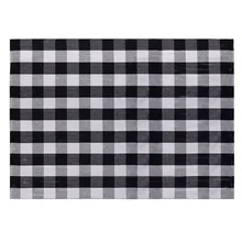 Хлопок черный и белый цвета клетчатый плед Большой ковры ручной работы Тканые для гостиная кухня прачечная прихожей