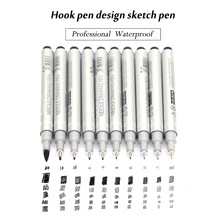 10 Tip Sizes Micron Neelde Drawing Pen Waterproof Pigment Fine Line font b Sketch b font