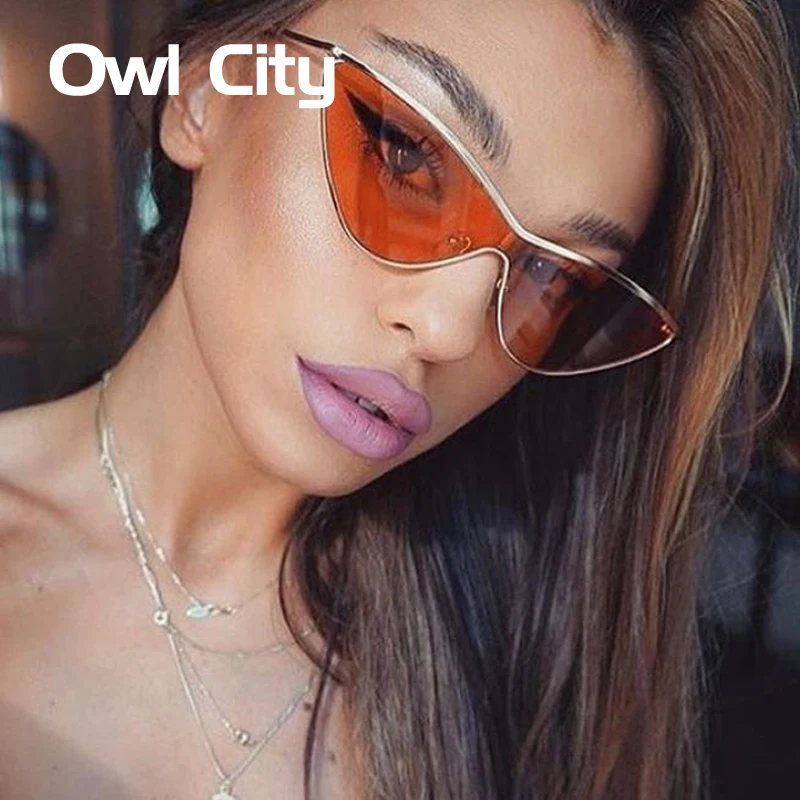Женские винтажные солнцезащитные очки в стиле ретро Owl дизайнерские кошачий глаз