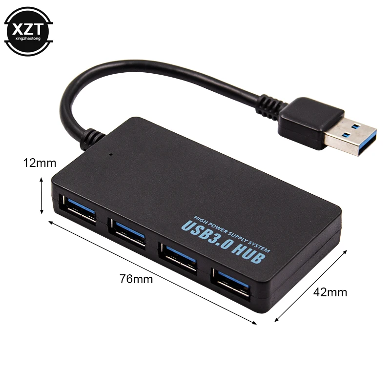 

2019 USB 3.0 Hub 4 Ports High Speed 5Gbps Splitter Adapter For PC Laptop Computer Super Speed USB Hub