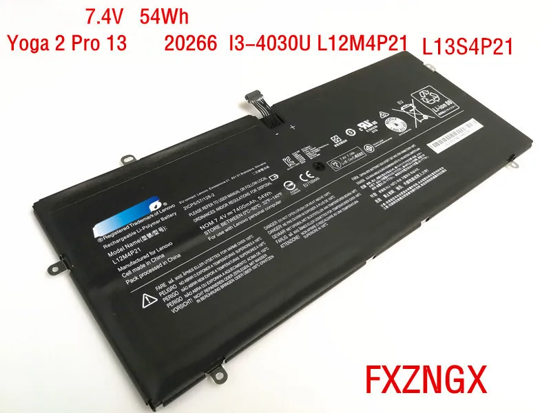 7 4 v 54wh оригинальный аккумулятор L12M4P21 для Lenovo Yoga 2 Pro 13 I3-4030U 20266 Y50-70AS-ISE L13S4P21 |