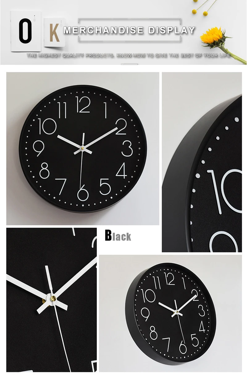 large digital wall clock large wall clock for living room (6)