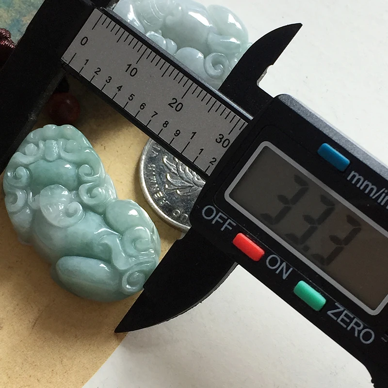 2020 Новый 100% натуральный Jadeite Jades кулон 3D резной God Beast PIXIU Подвески на удачу Женский