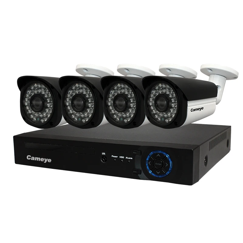 

Cameye 4CH 1080P AHD-H DVR CCTV Kit with 4pcs 1080P AHD security camera surveillance security system