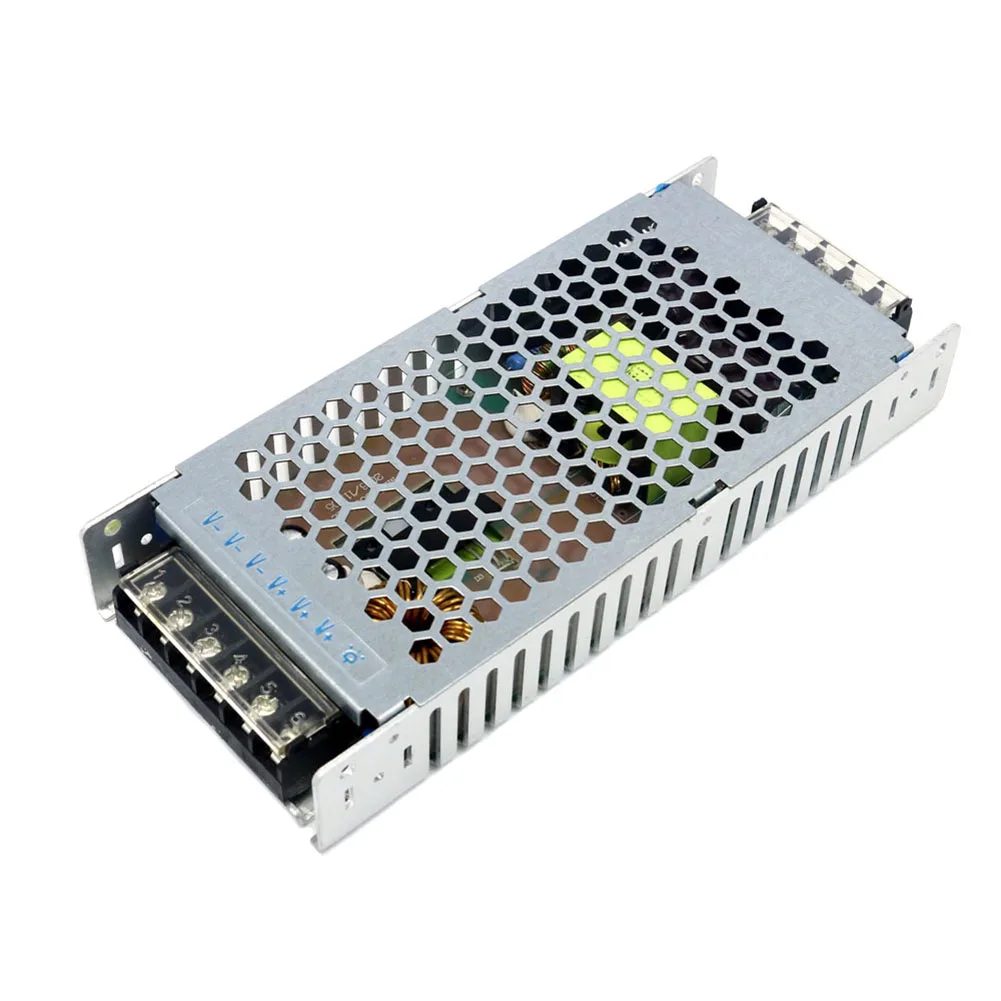 

Newes Mesh Ultra Slim DC 24V 10A 240W Led Metal Constant Voltage Driver Switching Power Supply For LED Strip Lighting --