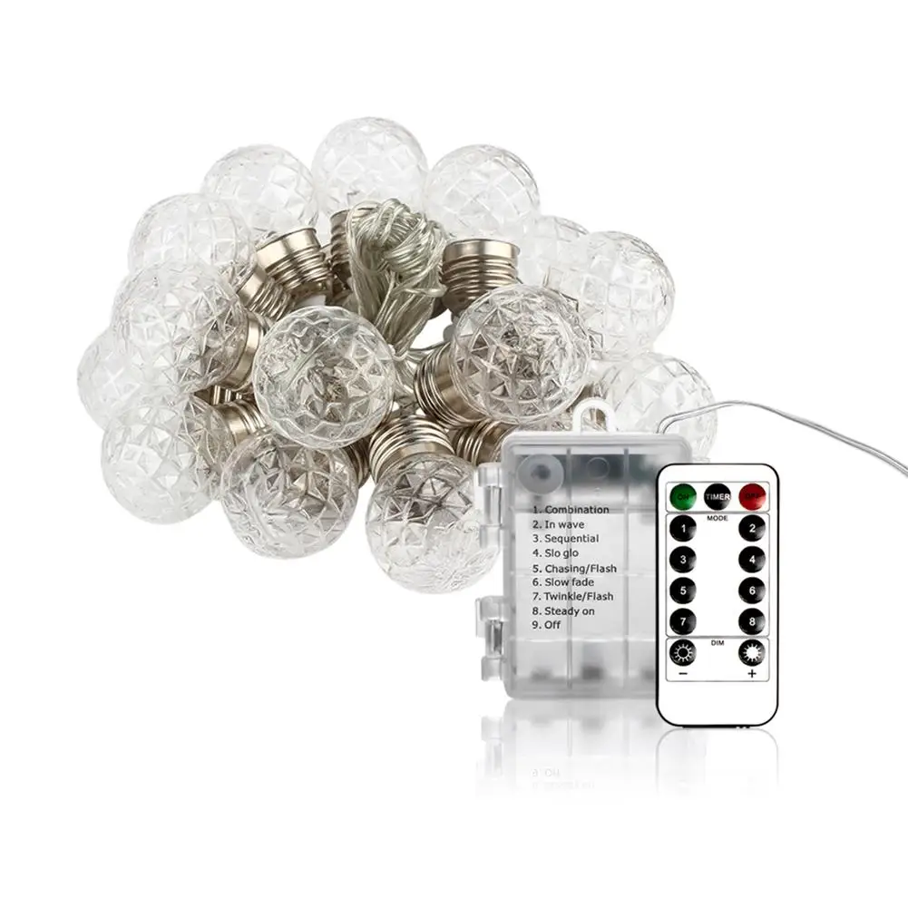

Kaigelin 5W 20 LED Light String Waterproof Pineapple Bulb Remote Control Lighting Chain Outdoor Garden Patio Decoration